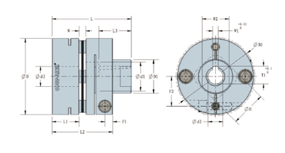 LK 5 Series Klemmentyp konische Welle (Einzelfederteller)