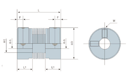 LK 6 Series Stellschrauben- Typ (Faltenbalg)