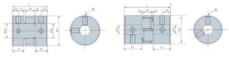 LK 20 Series Stellschrauben- Typ (gebogene Backe)